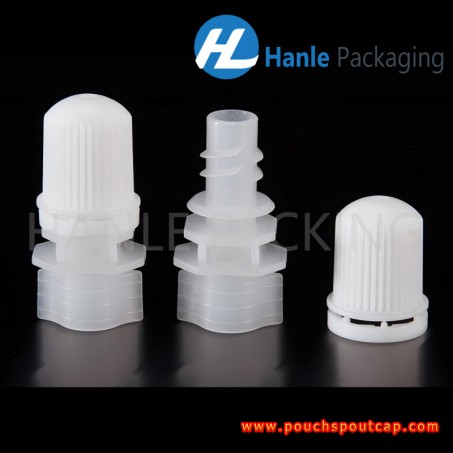 Dia 5mm spout plastic and caps for pouches cosmetic products, spout plastic caps of spouted doypack - HL050DZ Dia 5mm spout plastic and caps for pouches cosmetic products, spout plastic caps of spouted doypack - HL050DZ